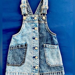 Baby Gap Button down overall dress (18-24m)